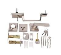 Front Door Lock Kit Ergonomic Design Heavy Duty Knob Set for 35mm to 45mm Thick Bedroom and Bathroom Doors (Silver)