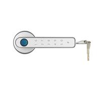 Front Door Lock Smart Door Lock Fingerprint Bluetooth-Compatible Keyless Entry Electronic Knobs Security(Silver with Tuya)