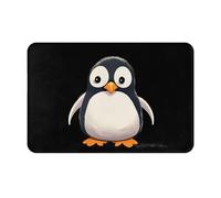 Front Door Mat 16 x 24 in Heavy Duty Welcome Mat for Outdoor Indoor Cute Penguins Doormat Dirt Resist Entryway Mat Absorbent Flannel Bath Mat Non-Slip Floor Mats
