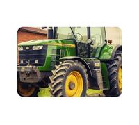 Front Door Mat 16 x 24 in Heavy Duty Welcome Mat for Outdoor Indoor Tractor Theme Doormat Dirt Resist Entryway Mat Absorbent Flannel Bath Mat Non-Slip Floor Mats