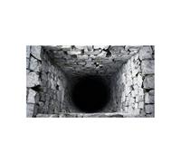 Front Door Mat - 3D Optical Illusion Carpet | Realistic Abstract Non-Slip Carpet - Optical Illusion Mat with 3D Holes Non-Slip for Bedroom Guest House Sofa