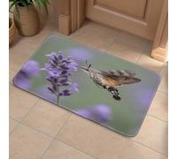 Front Door Mat Heavy Duty Bathroom Rugs Welcome Mat for Outdoor Indoor Crab on Coconut Shoes Super Absorbent Bath Rugs for Entryway Outside Patio Porch, 60x90cm