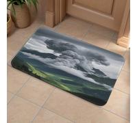 Front Door Mat Heavy Duty Bathroom Rugs Welcome Mat for Outdoor Indoor Mammatus Clouds Super Absorbent Bath Rugs for Entryway Outside Patio Porch, 50x80cm