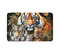 Front Door Mat Indoor Outdoor Entrance Mat 20"x31.5" Non Slip Welcome Door Mats Washable Floor Mat Lion Tiger Leopard and Butterfly Door Rugs for Entryway Super Absorbent Area Rug