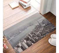 Front Door Mat Outdoor Indoor Welcome Mats 24" x 16" Non Slip Floor Mat Mumbai City Doormat for Entryway Rug Front Porch Laundry Bathroom Bedroom Rug Entryway Carpet