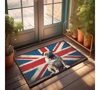 Front Door Mats Outdoor Large British Bulldog: A Tribute To Courage And Loyalty Doormat Patio Decor Outdoor Mats For Home Entrance(40X60CM)