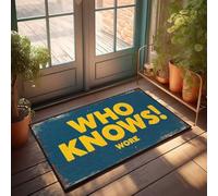 Front Door Mats Outdoor Large Who Knows? The Story Behind Wore Doormat Patio Decor Outdoor Mats For Home Entrance(40X60CM)