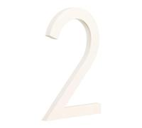 Front Door Numbers, 1pc 6 inches (152mm) Metal Exterior Outdoor Floating House Number White 0-9(2)