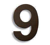 Front Door Numbers, 304 Stainless Steel Outdoor House Number Address Sign Black 15-30cm With Digits 0-9(9,30cm)