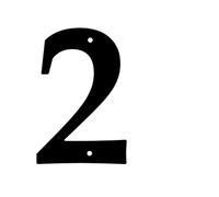 Front Door Numbers, Stainless Steel Floating House Numbers 20cm Black Pack Of 10 Digits 0-9(2)