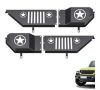 Front Door Pocket Metal Storage Box for Jeep Wrangler JL JLU 4XE 2018-2025 & Gladiator JT 2020-2022 2023 2024 2025 Accessories Door Storage Organizer(Not Power Seat) (Grille Black Front Door)