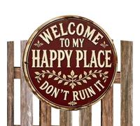 Front Door | Round Wooden - Welcome For Front Door | The Has Pre-Drilled Holes Allowing Quick Access To The Spring Summer Autumn Apartment All