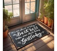 Front Door Rug Outdoor Embrace Today: A Reminder To Cherish Present Moments Over Past Ac Doormat Fall Door Mat Outdoor Fall Rugs For Front Door(50X80CM)