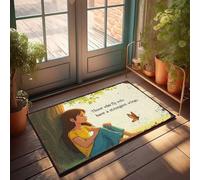 Front Door Rug Outdoor Empowering Solo Flight: A Girl'S Journey To Strongest Wings Doormat Fall Door Mat Outdoor Fall Rugs For Front Door(40X60CM)
