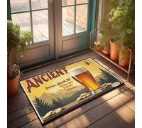 Front Door Rug Outdoor Enjoy Good Beer, Be Like A Bee: Friends Forever! Doormat Fall Door Mat Outdoor Fall Rugs For Front Door(65X90CM)