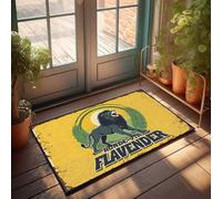 Front Door Rug Outdoor Ronde Vin Flavender: The Roaring Lion'S Pride Doormat Decore For Room Retro Room Decor(50X80CM)