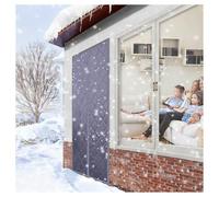 Front Door Screen, Magnetic Insulated Door Curtain Multicolor Multiple Sizes(Grey,W130*H240cm)