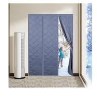 Front Door Screen, Magnetic Insulated Door Curtain with Auto Closure Multicolor Multiple Sizes(Brown,W135*H205cm)