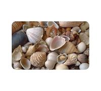 Front Door Welcome Mat Various Shells Anti-Slip Living Room Front Porch Rug Heavy Duty Bathroom Non Slip Mat 40X60Cm