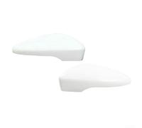 Front Door Wing Mirror Cover Cap for For CC For Eos SciroFor CCo 2009-2017 White ABS Clip-On Design OEM Mounting Compatibility