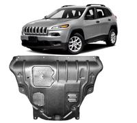 Front Engine Guards Fit for Jeep Cherokee 2014-2018 Engine Splash Shield | Durable Under Engine Cover W/Screws Hardware ,Instructions Impact Resistant Front Skid Plate Directly Replace Original One