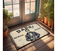 Front Entrance Decor Dad'S Weird Repair: A Skeleton'S Odd Fix-It Shop Doormat Home Goods Country Decorations For Home(40X60CM)