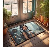 Front Entrance Decor Future Warrior: The Peri-Steral In Urban Battle Gear Doormat Home Goods Country Decorations For Home(40X60CM)