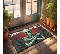 Front Entrance Decor Happy Halloween Spooky Halloween Skulls Doormat Men Cave Decor Mats For Sleeping On The Floor(65X90CM)