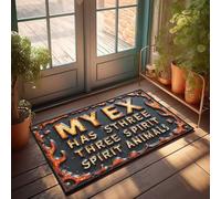 Front Entrance Decor Myex'S Three Spirit Animals: A Mystical Revelation Doormat Home Goods Country Decorations For Home(40X60CM)
