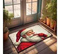 Front Entrance Decor Santa Claus In Red Suit With White Beard Doormat Men Cave Decor Mats For Sleeping On The Floor(65X90CM)