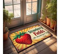 Front Entrance Decor Strawberry Fields: No Unauthorized Entry Doormat Farmhouse Bath Mat Bath Rugs For Bathroom Non Slip(65X90CM)