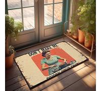 Front Entrance Decor Vintage Kitchen Humor: 'Don'T Make Me Poison Your Food' Doormat Home Goods Country Decorations For Home(50X80CM)