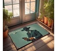 Front Entrance Decor Vintage Style: The Invisible Man'S Daring Adventure Doormat Men Cave Decor Mats For Sleeping On The Floor(40X60CM)