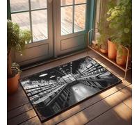 Front Entrance Decor Vintage Vinyl Heaven: A Nostalgic Look Inside An Antique Record S Doormat Home Goods Country Decorations For Home(65X90CM)