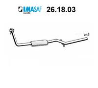 Front Exhaust Silencer For Fiat Uno Diesel IMASAF 7586802