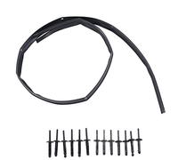 Front Fascia Bumper Hood Seal Replacement, ABS Material with Rivets for Challenger 2008-2022 - Durable Construction, Shock Absorption, Easy Installation for Car Maintenance