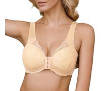 Front Fastening Bras For The Elderly Floral Lace Full Coverage High Impact Sports Bra Large Breasts Bra Underwear Yoga Fitness Exercise Oversized Women'S Everyday Bras