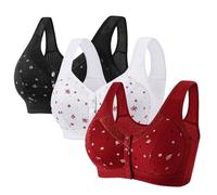 Front Fastening Bras for Women Uk, Cotton Comfortable Bras for Older Ladies