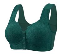 Front Fastening Bras for Women Uk Daisy Print Wireless Push up Everyday Bra Older Full Coverage Comfortable No Underwire Underwear High Impact Sports Bra Elderly Plus Size Stretch Breathable Bralettes