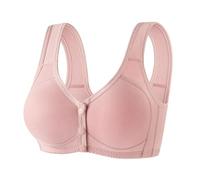 Front Fastening Bras for Women UK Plus Size Post Surgery Snap Front Everyday Bras for Older Women Comfort Wireless Bralette Padded Push Up Cotton Bra Ladies Sleep Bra Non Wired Support Underwear