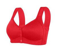 Front Fastening Bras for Women UK Sale Clearance Plus Size Soft Comfort Bra Non Wired Support Bras Push Up Bra Full Cup Bras Padded Bralette Lace Seamless Bras Front Button Wireless Bra Size 36-52