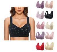 Front Fastening Bras for Women UK Sale, Push up Front Fastening Bras Breathable Ladies Bras Wireless Bras for Large Busts Ladies Underwired Bras Gifts for Women