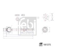 FRONT FITS BOTH SIDES INNER TIE ROD FITS: HONDA CIVIC IX 1.4 I-VTEC /1.8 I-VT