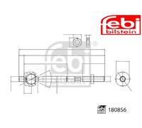 FRONT FITS BOTH SIDES TIE ROD END AXIAL JOINT 180856 FEBI BILSTEIN I