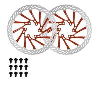 Front Floating Brake Disc Rotor 2pcs 160mm 180mm 203mm G3 6 Bolt Durable Road Bike MTB Brake Rotor Disc Rotor Fit For Shimano(RED-180-180MM)