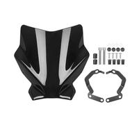 Front Flyscreen Motorcycle Windshield Windscreen Wind Deflector For Ducati Monster 1200 1200R 1200S R S 821 797 Front Fairing Protector Motorbike Wind Deflector(Black)