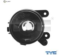 TYC Europe B.V. Fog Light Front Left H11 Black Projector Lamp - Replacement 5202 592B for VW Golf V