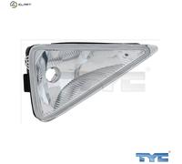 Halogen fog lamp Left H11 19-0564-01-2 TYC for HONDA CIVIC VIII Hatchback