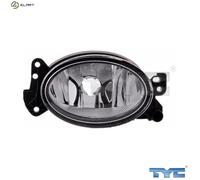 TYC Fog Light 19-0636-01-9 Halogen H11 Left Fits Mercedes-Benz C-Class SL CLK CLS W169 W204