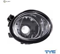 Halogen fog lamp Right HB4 19-0655-01-9 TYC for BMW 5 5 Touring 3 3 Touring